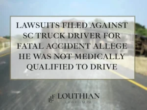 lawsuits filed against SC truck driver